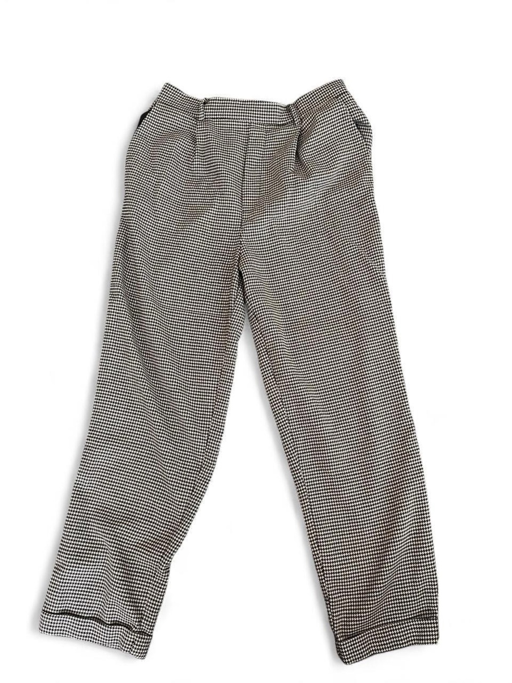 Forever 21 Black and White Houndstooth Trousers